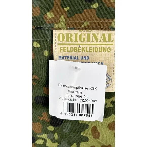 Leo Kohler Mens KSK Combat German Army Field Jacket Button Camo Size XL NWT